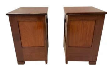 Art Deco Modernist Nightstands by J.A. Muntendam for L.O.V. Oosterbeek, 1920s